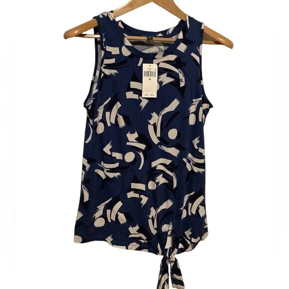 Ralph Lauren black label‎ Blue Geometric-print Tank Top size M - Picture 5 of 8